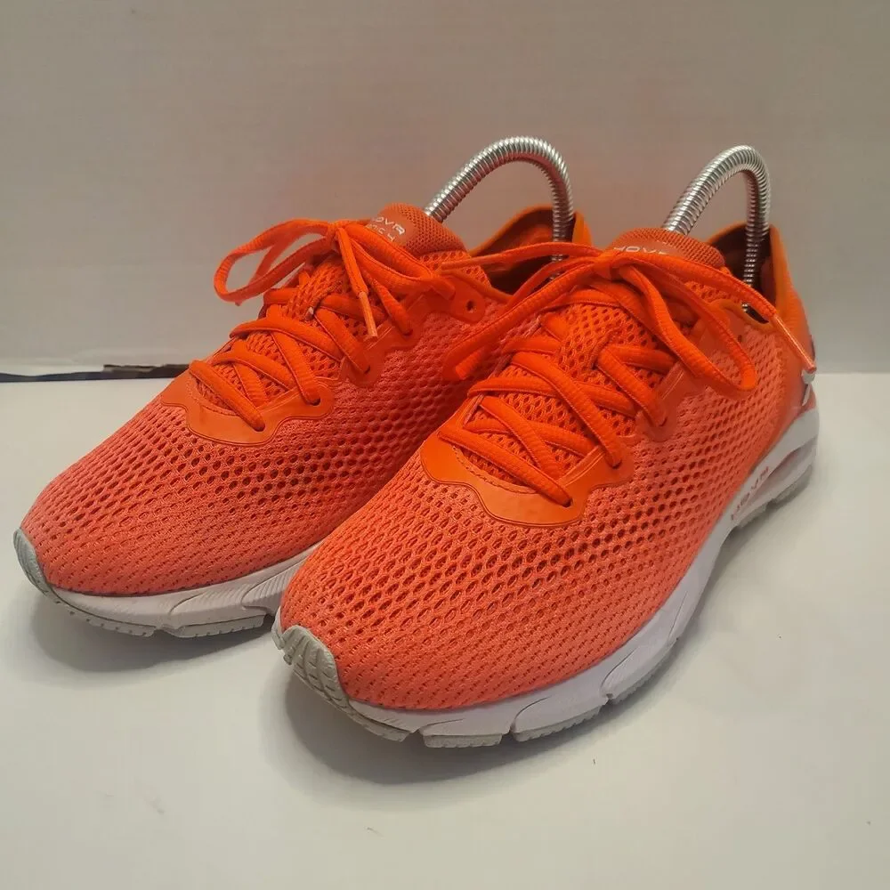 Under Armour HOVR Sonic 4 Women’s 7.5 Orange White Running Shoes 3023559-601